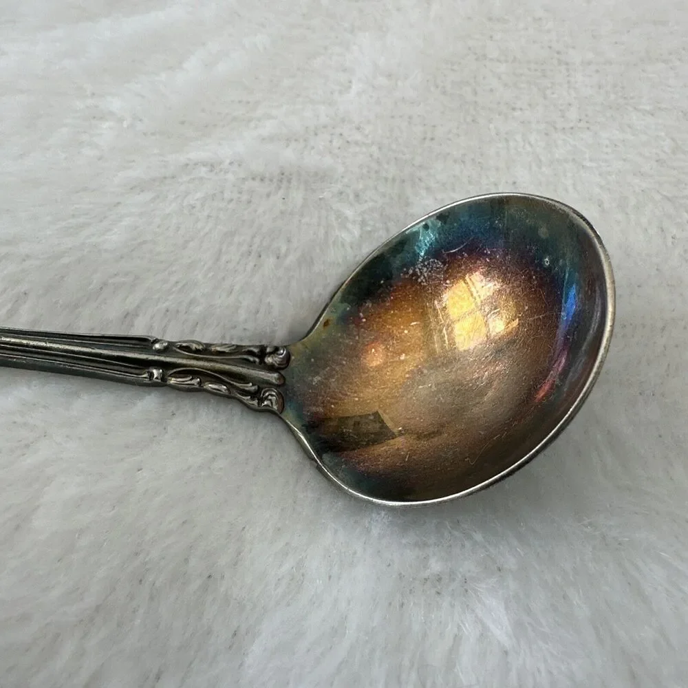Vintage Royal Plate Co Toddy Sauce‎ Cream Ladle Silver Plate